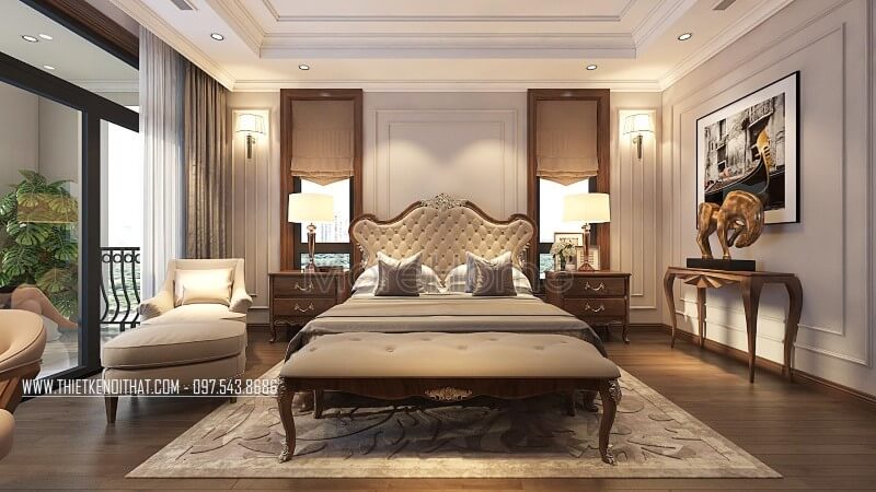 Giường ngủ tân cổ điển