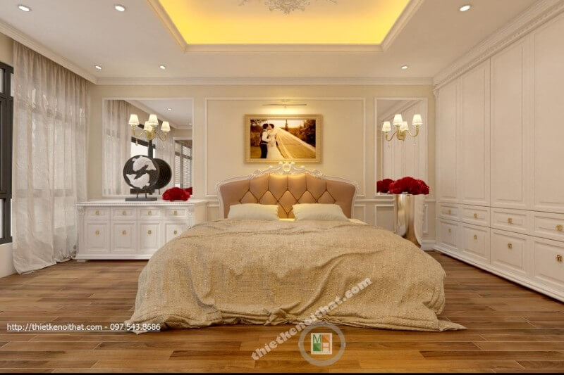 Giường ngủ tân cổ điển Giường ngủ tân cổ điển