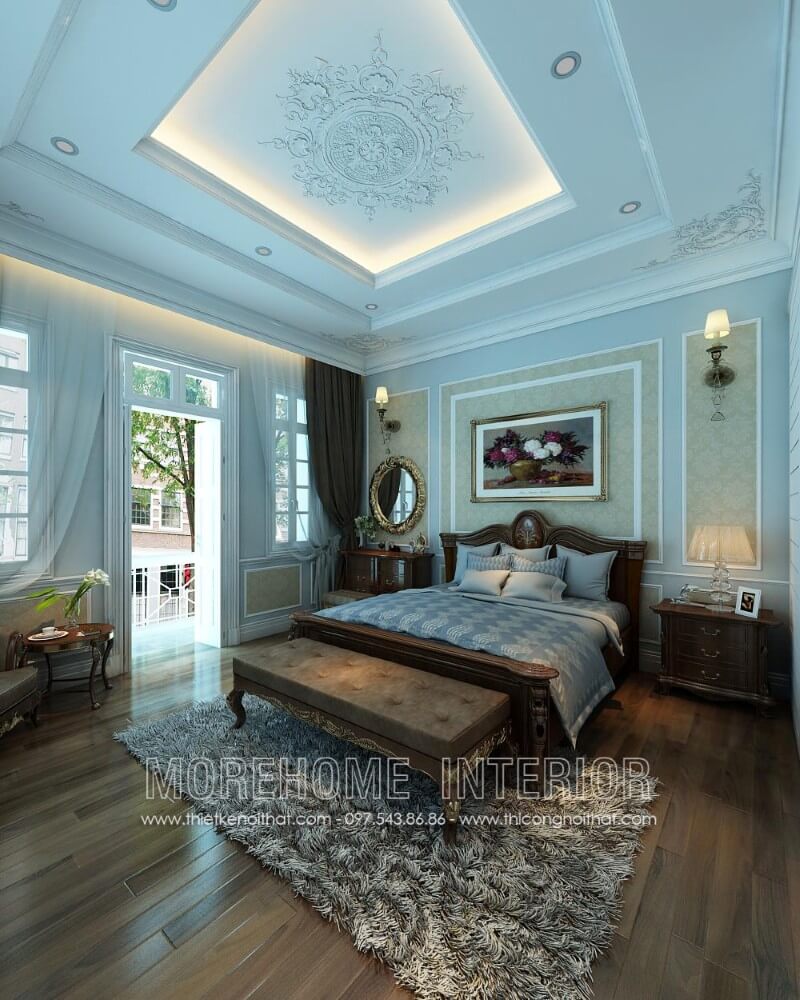 Giường ngủ tân cổ điển Giường ngủ tân cổ điển