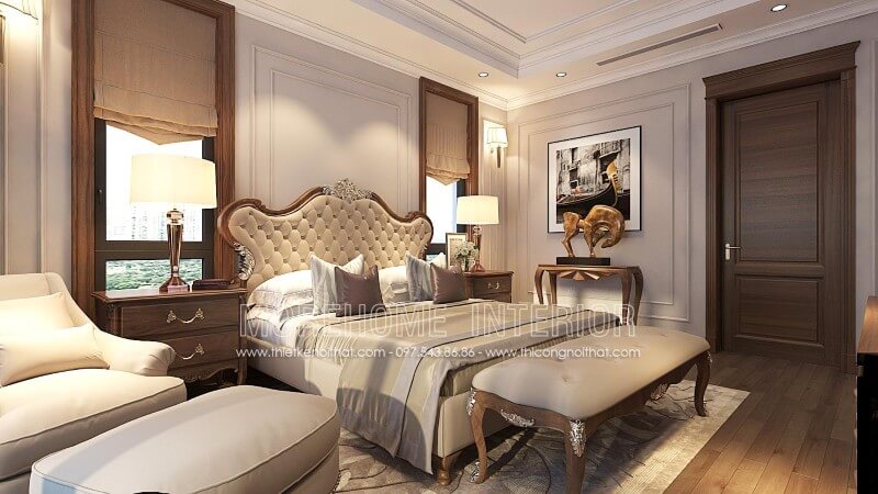Giường ngủ tân cổ điển Giường ngủ tân cổ điển