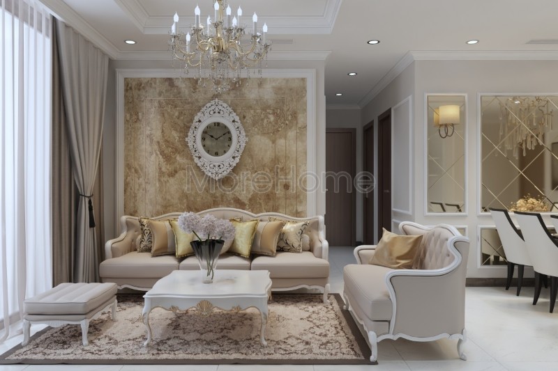 Nội thất tân cổ điển phòng khách Nội thất tân cổ điển phòng khách