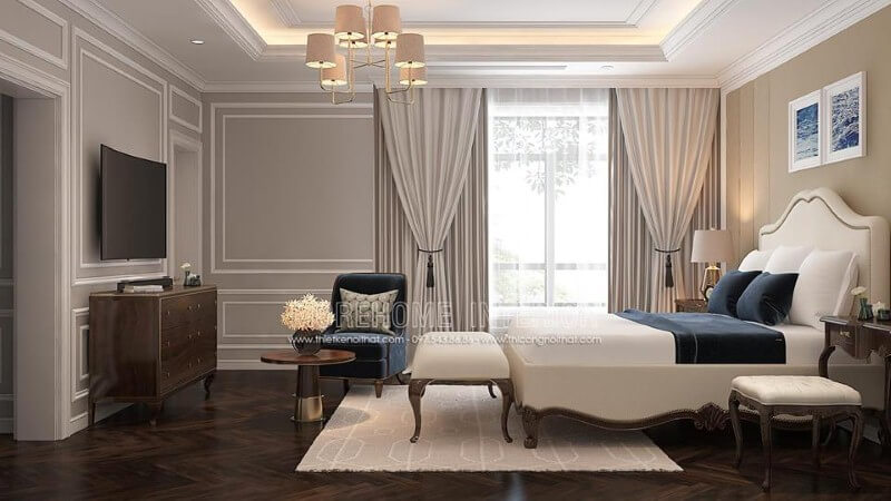 Giường tân cổ điển Giường tân cổ điển