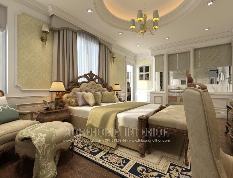 Giường ngủ tân cổ điển Giường ngủ tân cổ điển
